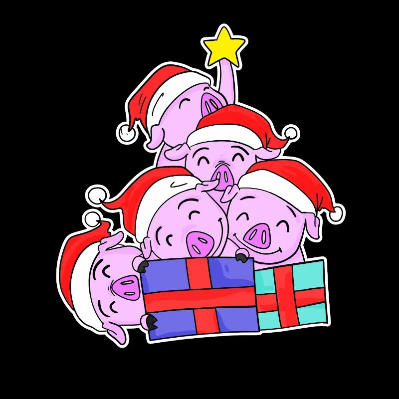 Cochon Cochons Arbre de Noël Noël