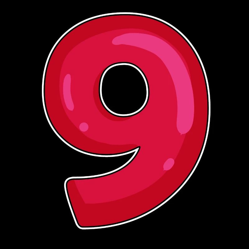 NEUF - 9 - Chiffre rouge