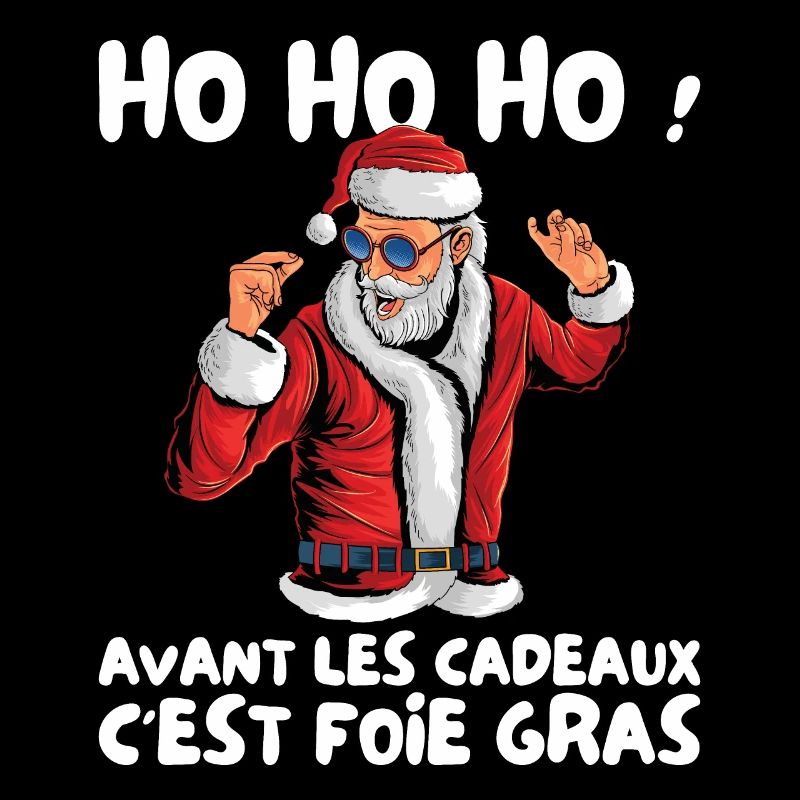Pull Moche De Noël Père Noel Cadeaux Fois Gras