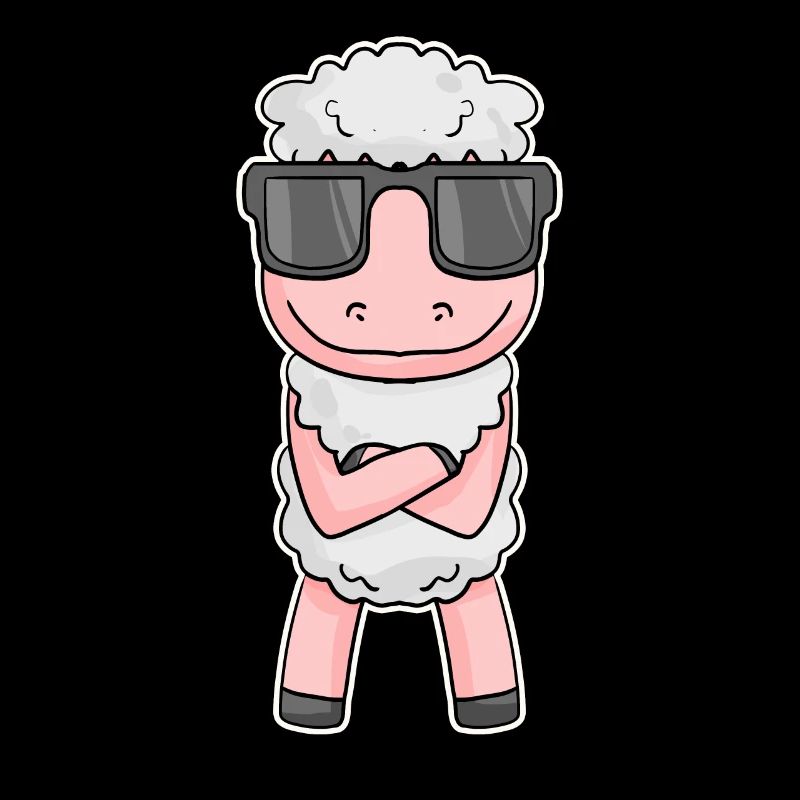 Sheep with glasses