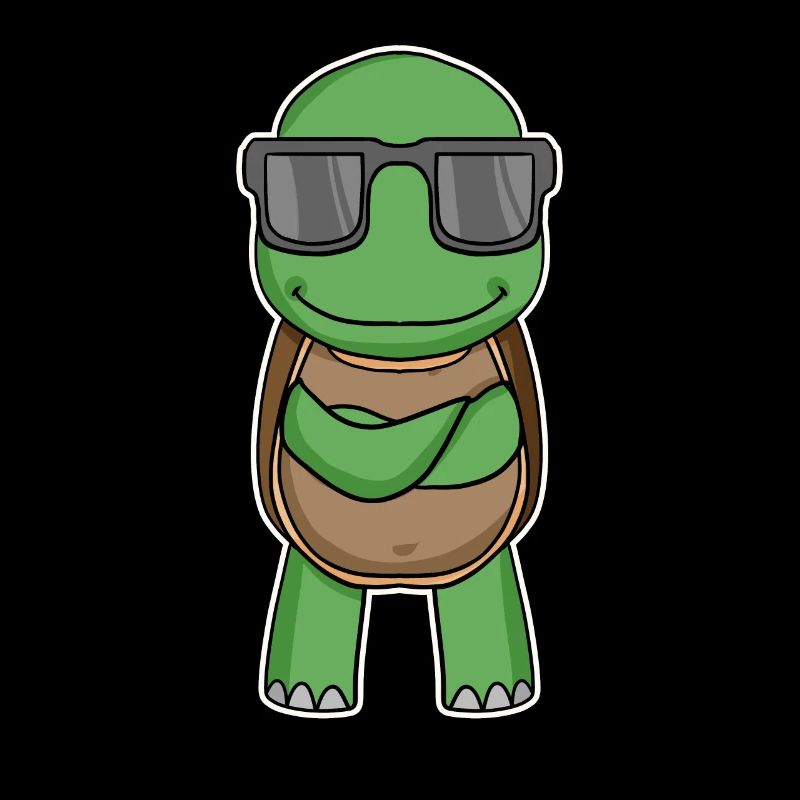 Schildkröte mit Brille