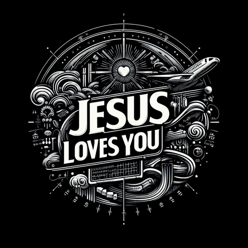 Jésus t’aime – Conception de cercles
