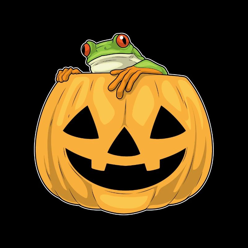 Frog Halloween Pumpkin