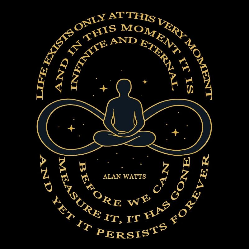 Alan Watts Zeit Infinity T-Shirt