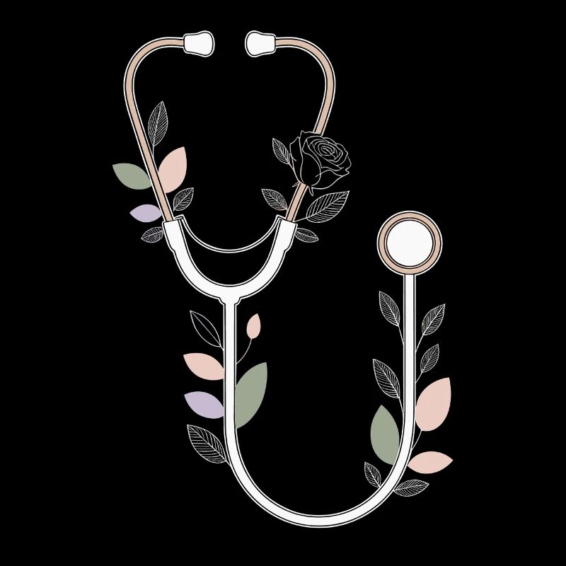 Conception de stéthoscope floral