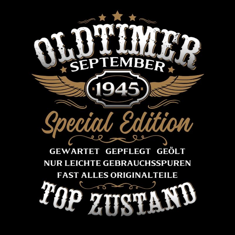80. Geburtstag Geschenk Oldtimer September 1945