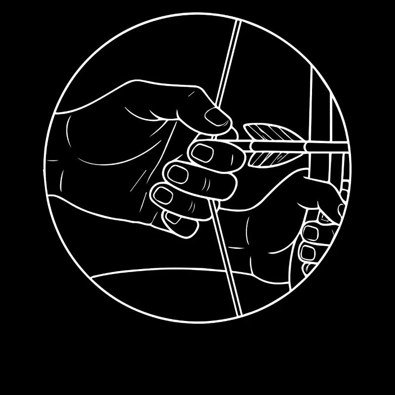 Conception de cible d'archer à l'arc