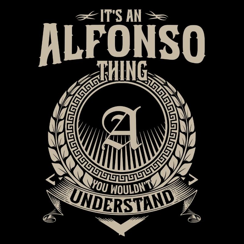 Alfonso Thing Crest Vintage Emblem