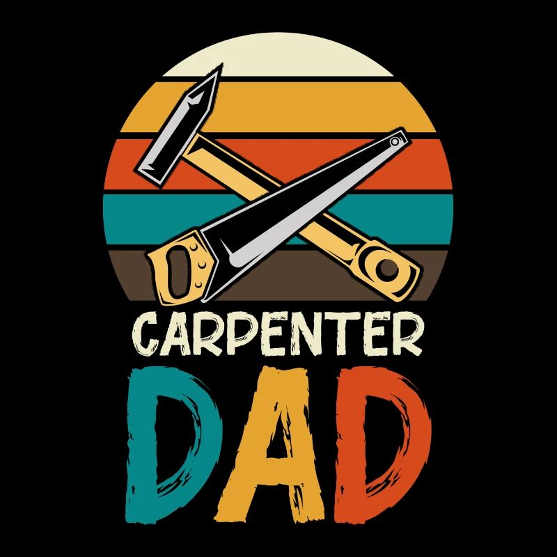 Carpenter Father Retro Tools