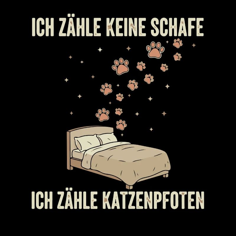 Déco du lit de I Count Cat Paws