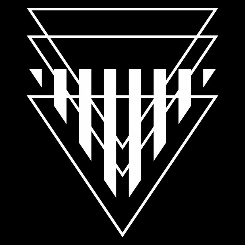 Triangular Crest Geometric Print