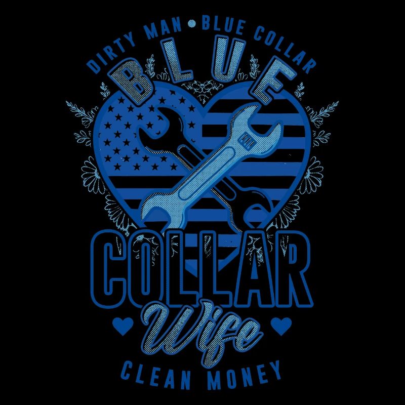 Blue Collar Wife Worker Craft Construction Worker