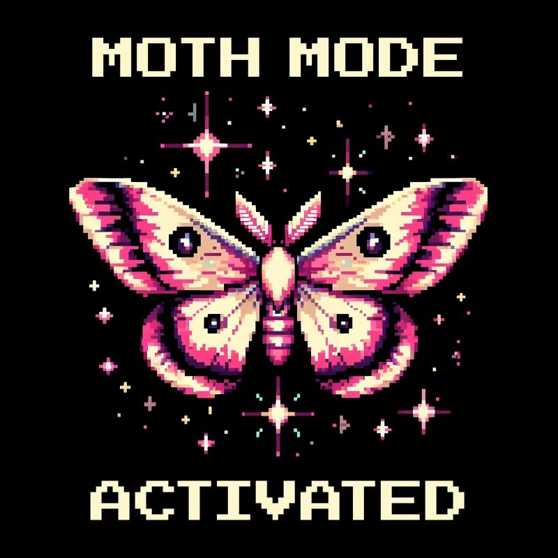 Moth Mode Enabled | Funny Gamer Saying