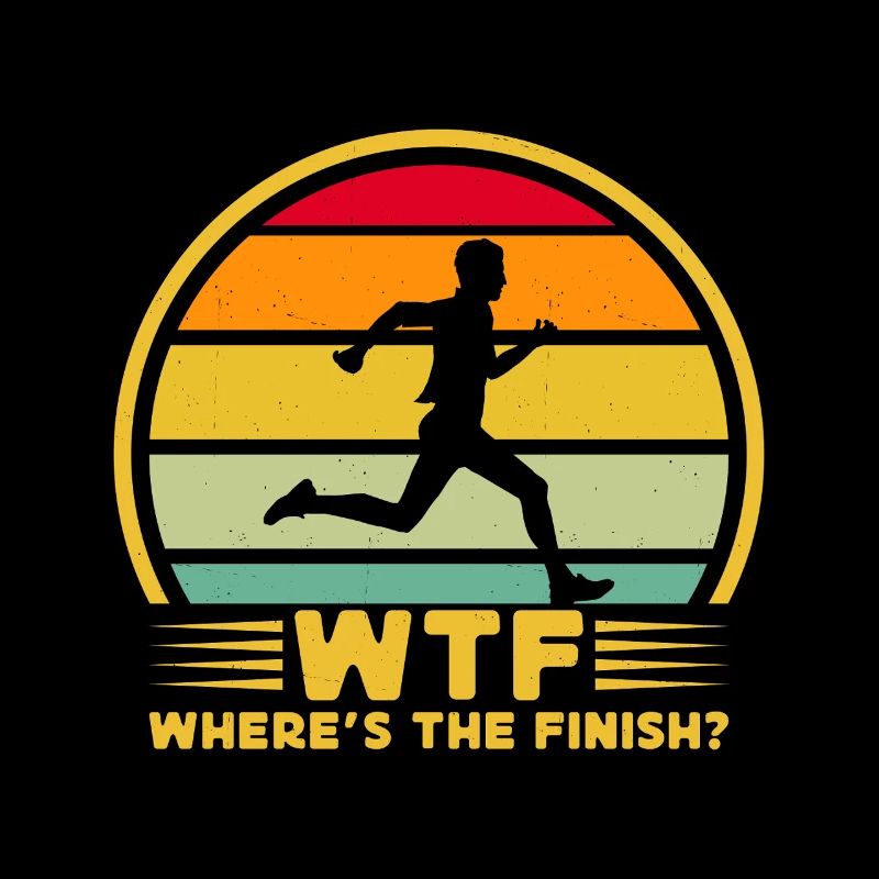 Running Run Where´s The Finish Marathon Runner