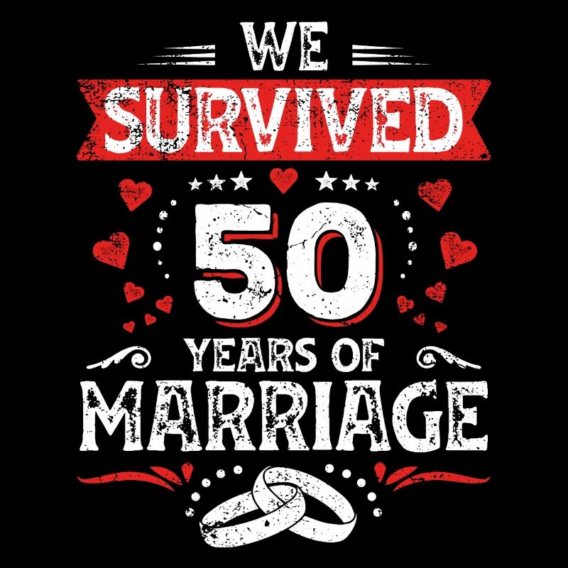 50 Hochzeit Jahrestag Ehemann Ehefrau Ehe