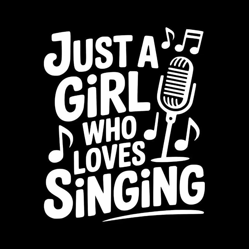 Nur ein Mädchen, das gerne singt