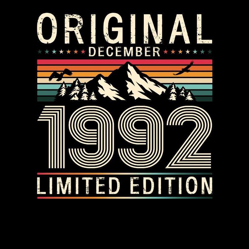 33rd Birthday Original December Born 1992