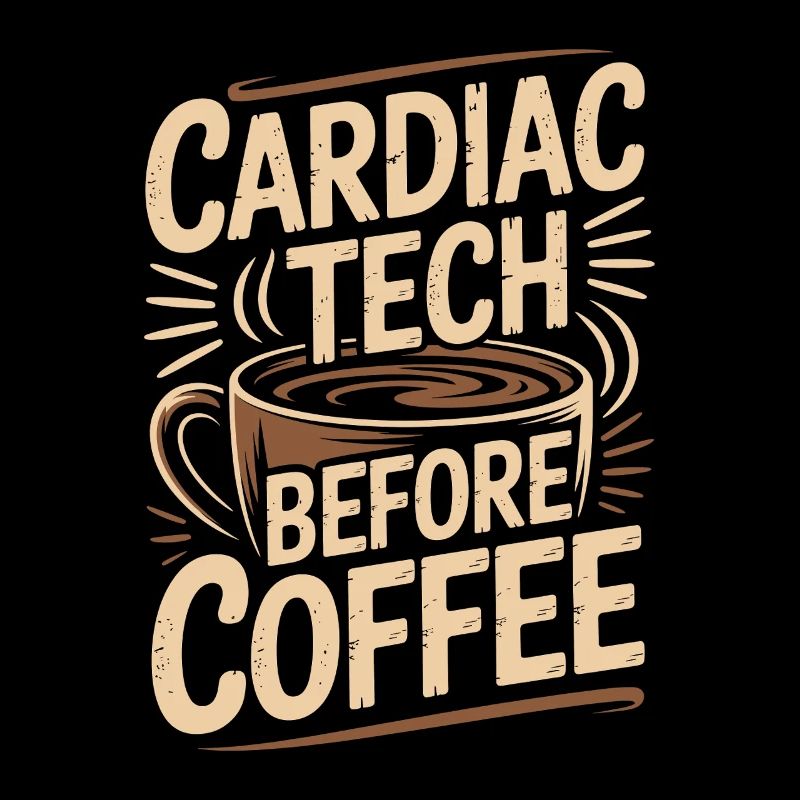 Cardiac Tech Before Coffee Echo Tech Coffee Lover