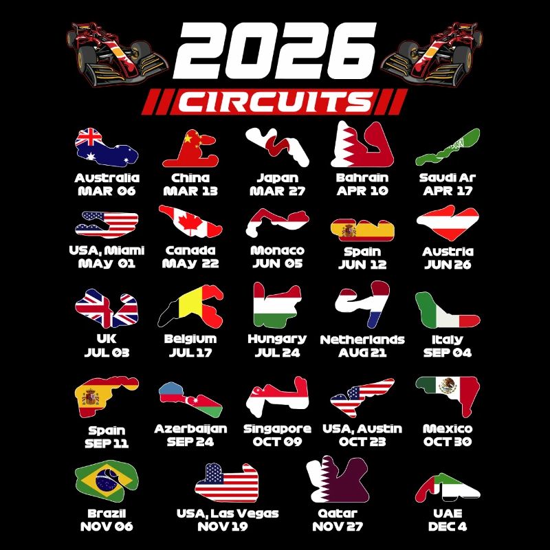 Formula  2026 Circuits  for True Formula Fans
