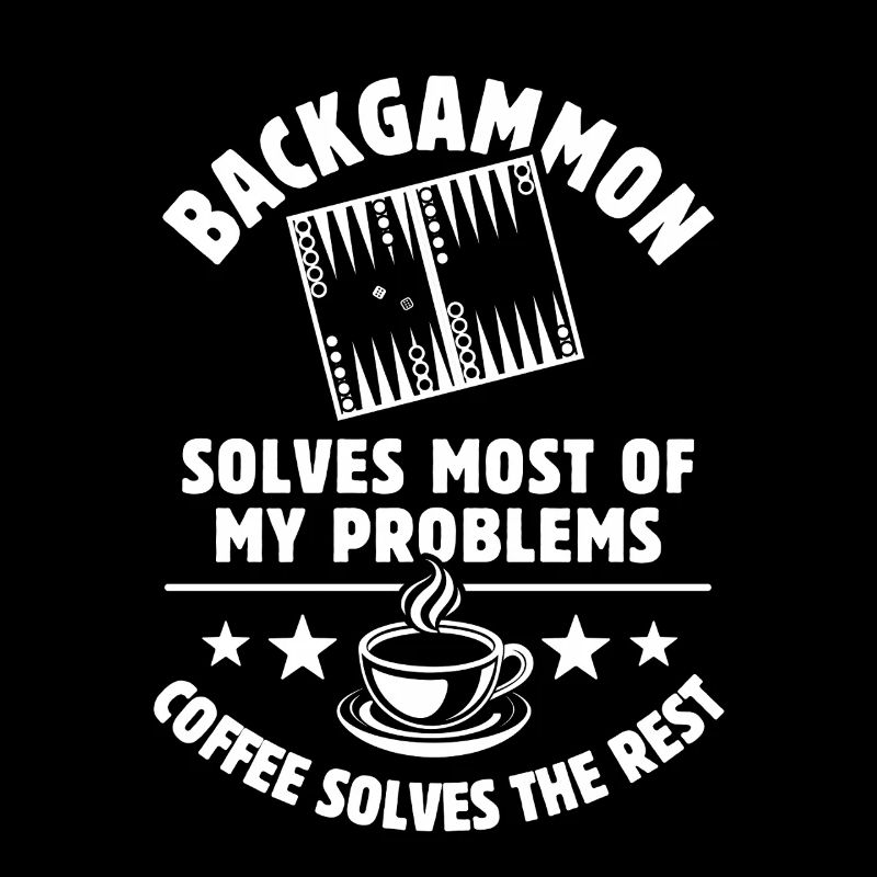 Le backgammon résout la plupart de mes problèmes - Café