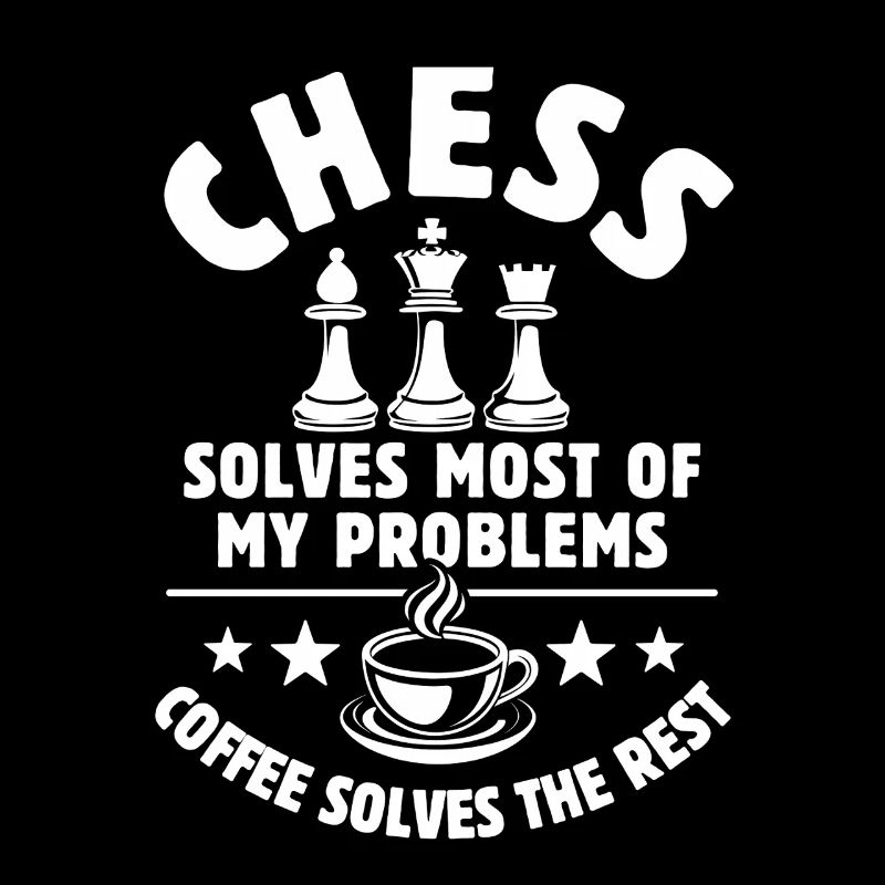 Chess solves most of my Problems - Coffee Gift