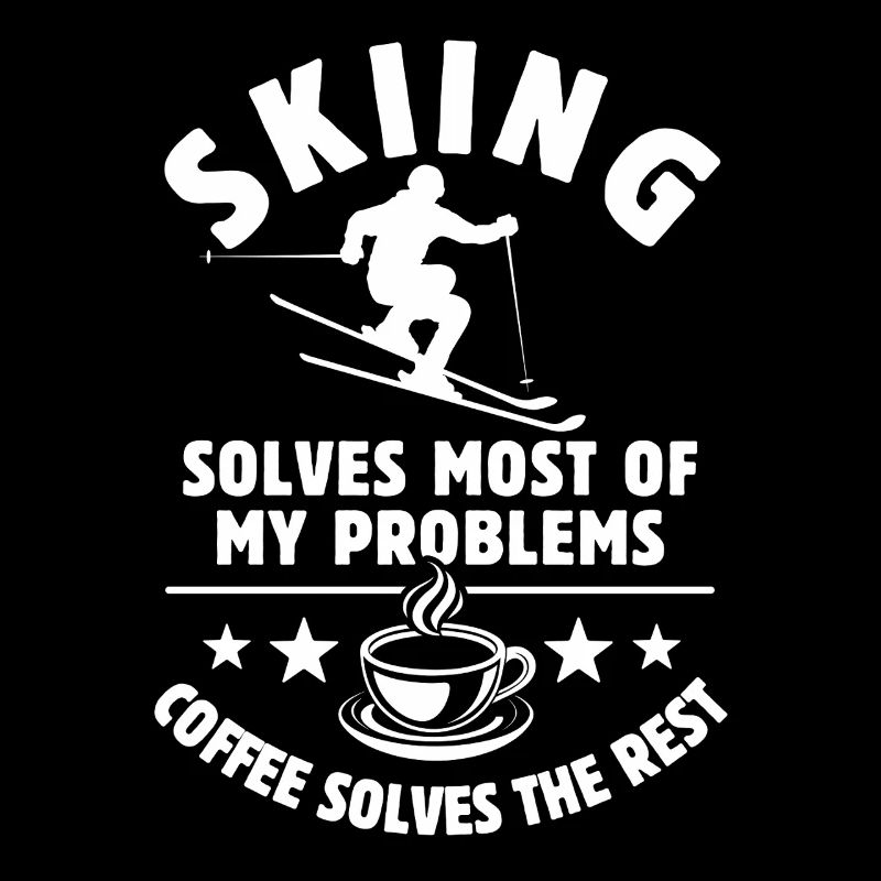 Skiing solves most of my Problems Kaffee Geschenk