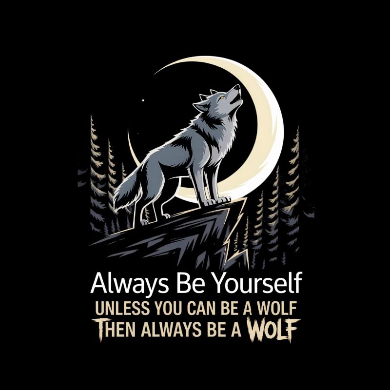Sei immer du selbst, es sei denn, du kannst ein Wolf sein