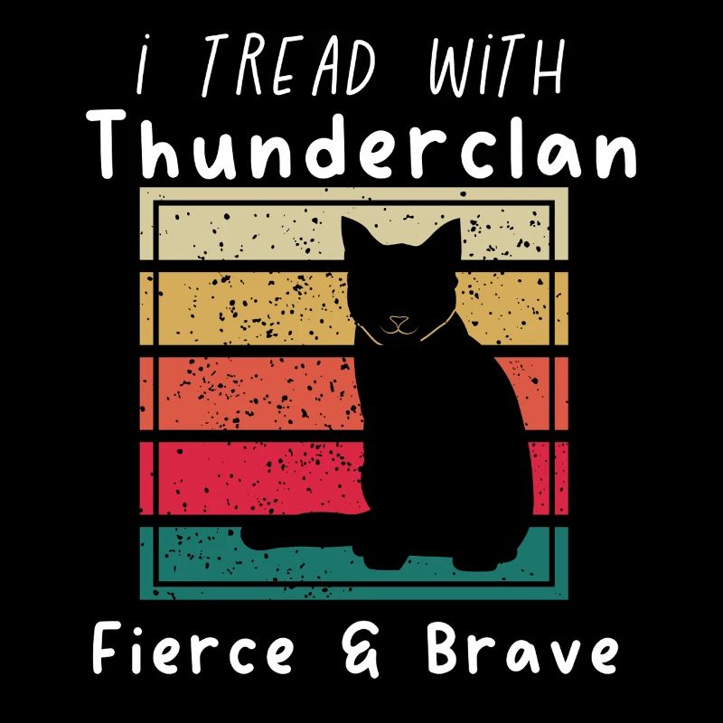 ThunderClan Pride-guerriers chats - rétro vintage