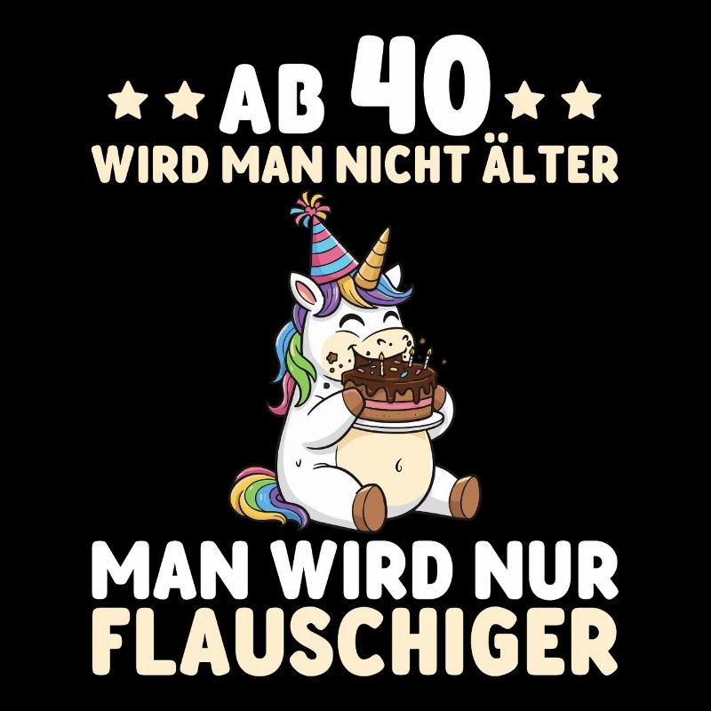 40th Birthday Unicorn – You Only Get Fluffier