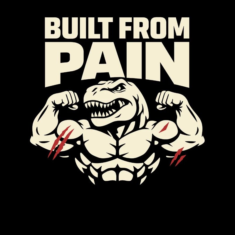 Emo Dinosaur Funny Gym Sad Workout Lifting