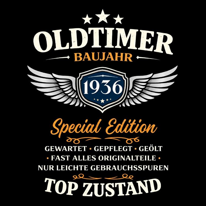 90. Geburtstag Geschenk Mann Oldtimer Vintage 1936