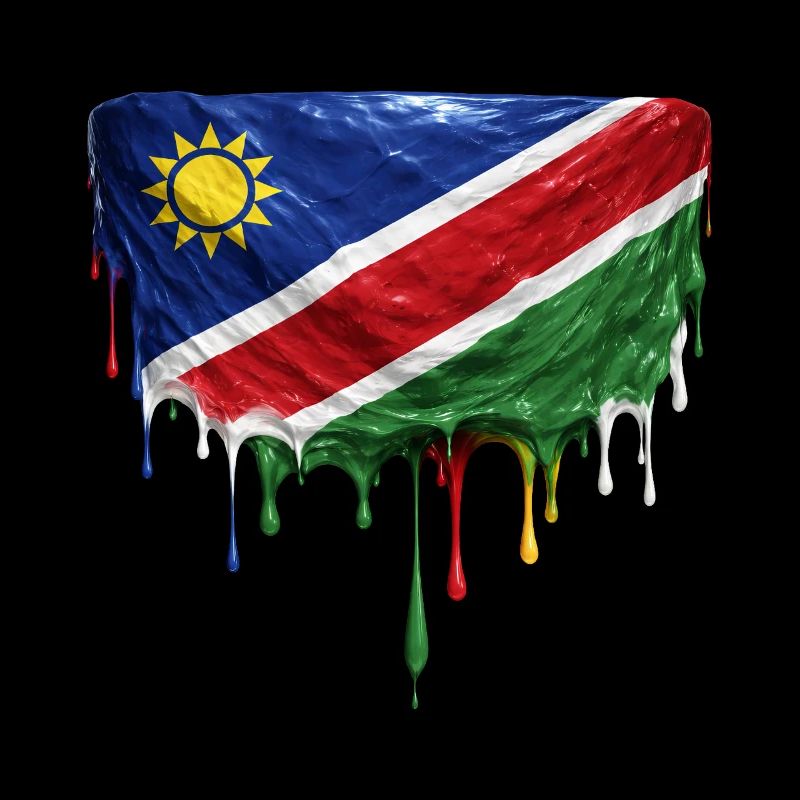 Namibia Flag Drop Art