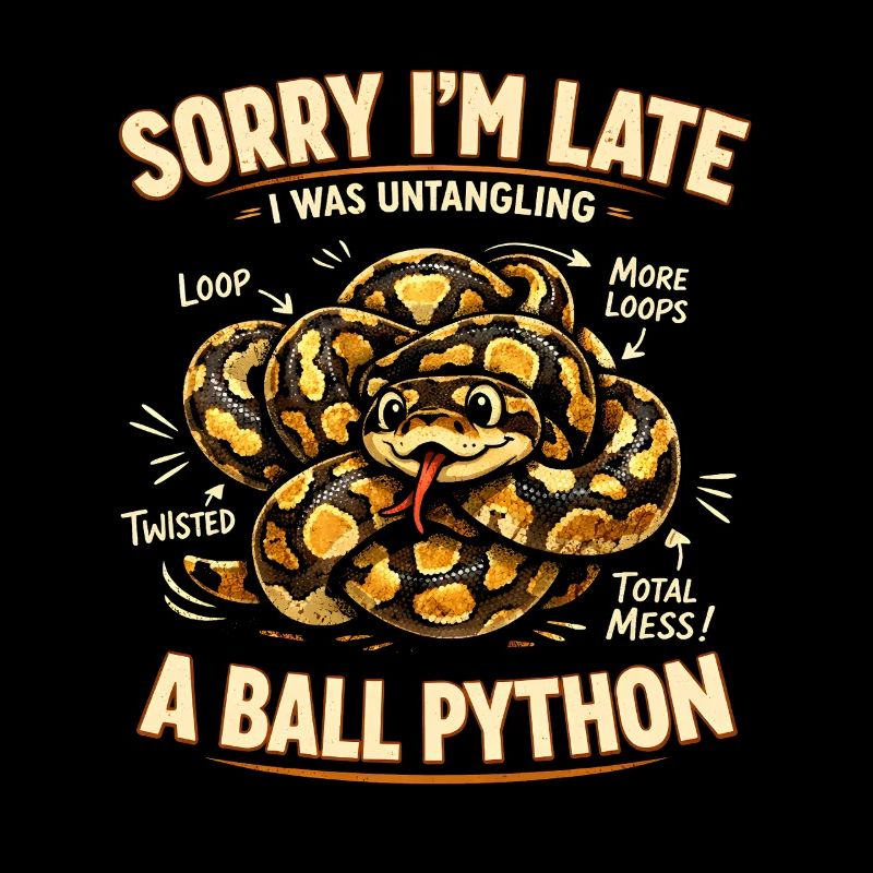 Trop tard à cause du python royé | Humour de serpent