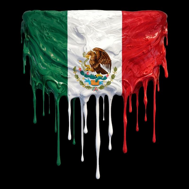 Drapeau Mexicain Gouttant