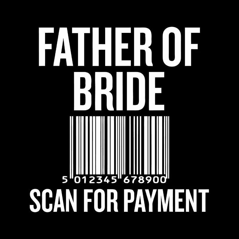 Vater von Bride Barcode Tee