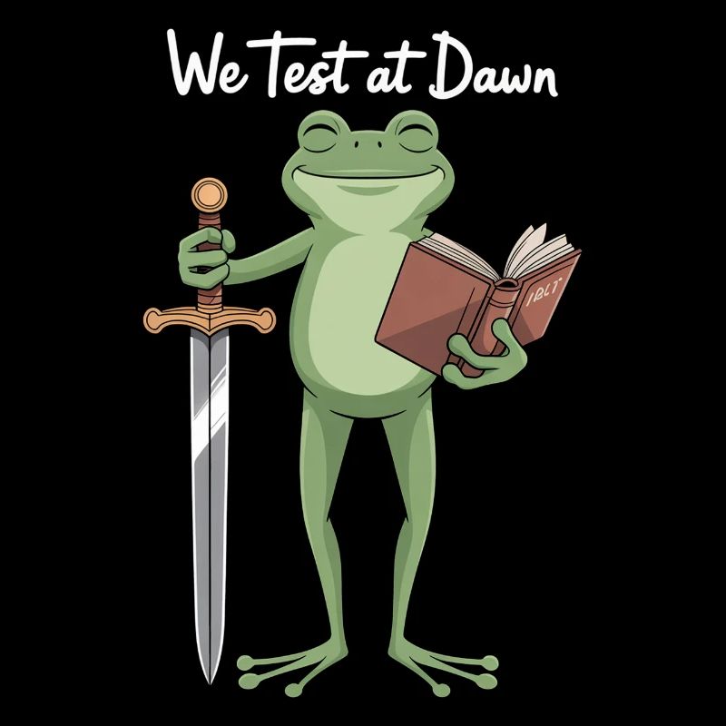 Dawn Test Frog: Sword & Book