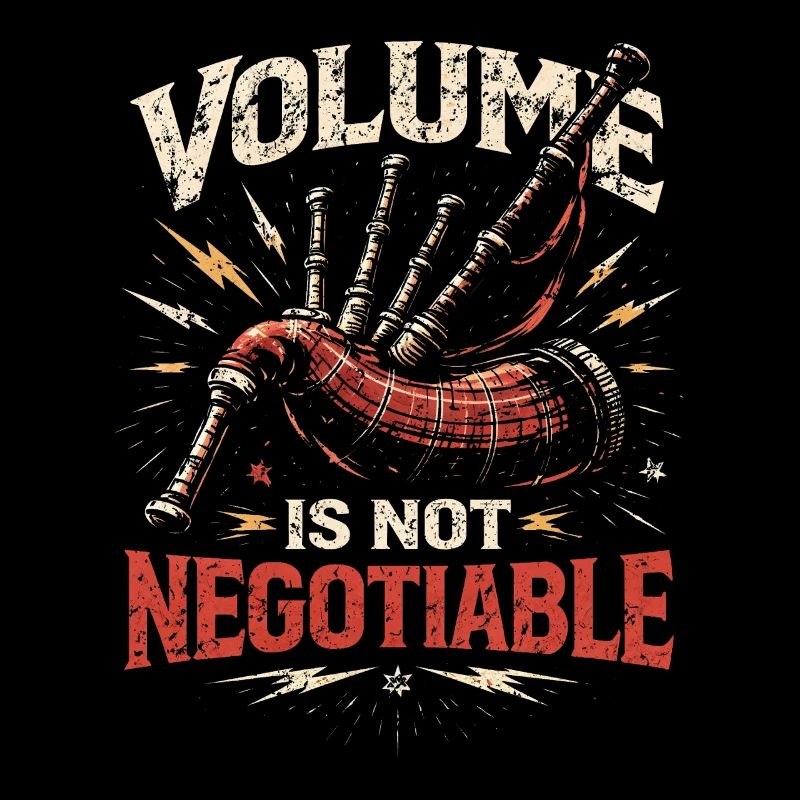 Volume de cornemuse Bagpipe Non négociable