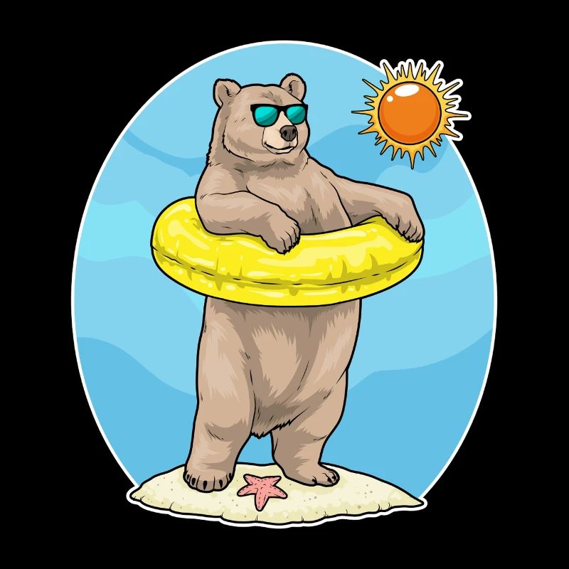Été de la baignée de Bear Beach