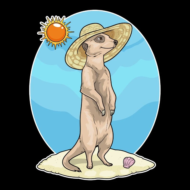 Meerkat Beach Straw Hat Summer