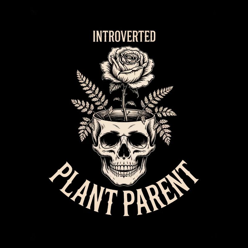 Introvertierter Pflanzenelternschädel