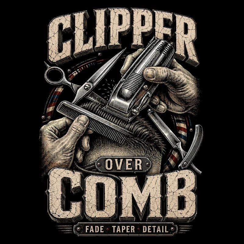 Barber Barbier Clipper Over Comb
