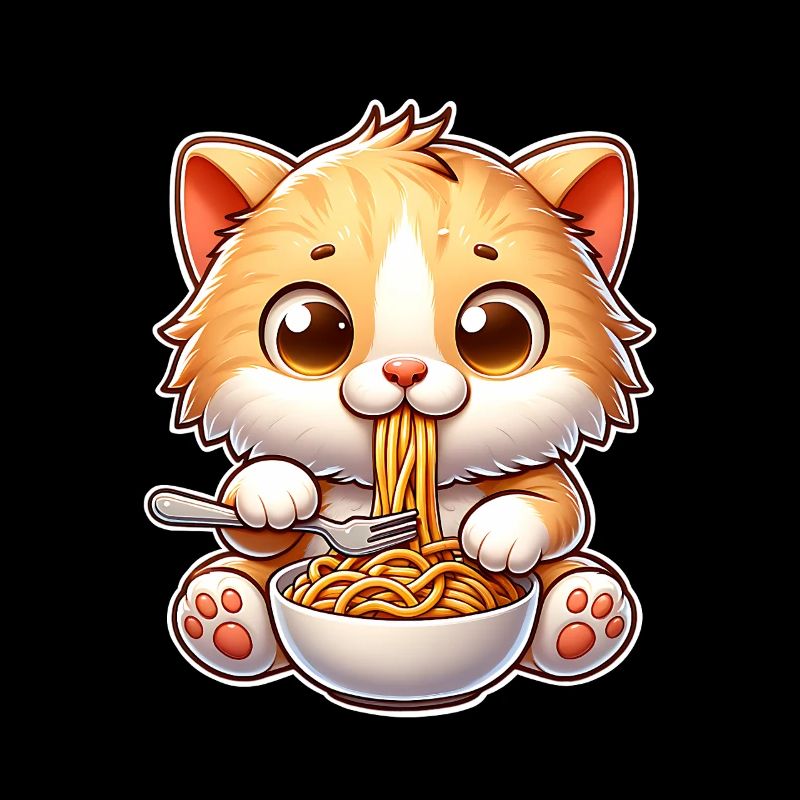 Kitten Spaghetti Pasta