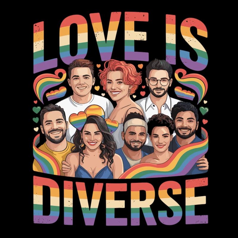 Love Is Diverse Pride Regenbogen