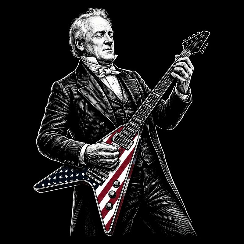 James Buchanan Playing Guitar
