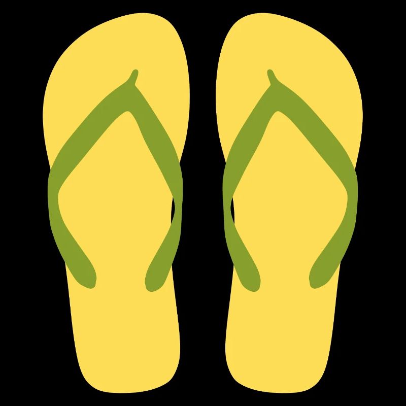 Sonnengelbe Flipflops