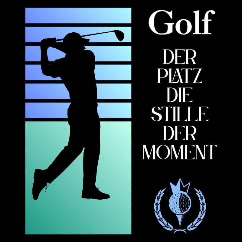 Silhouette de golf Le silence dans l’instant