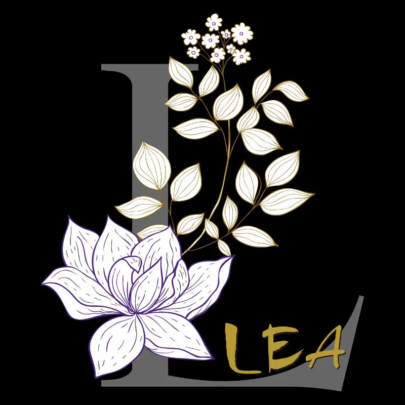 Lettre L Initiale Lea