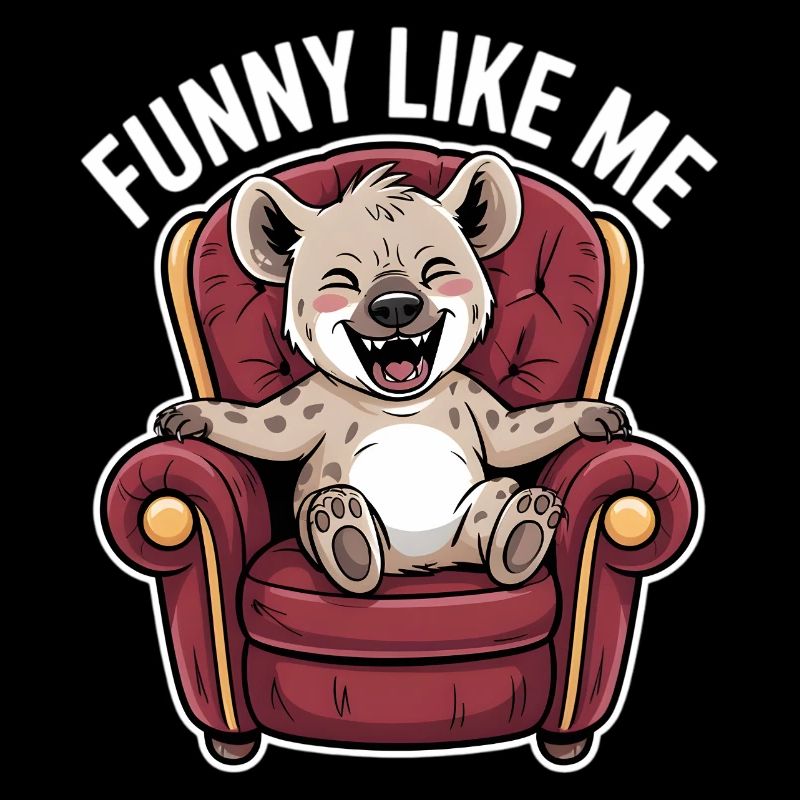 Niedliche Hyäne Comicfigur