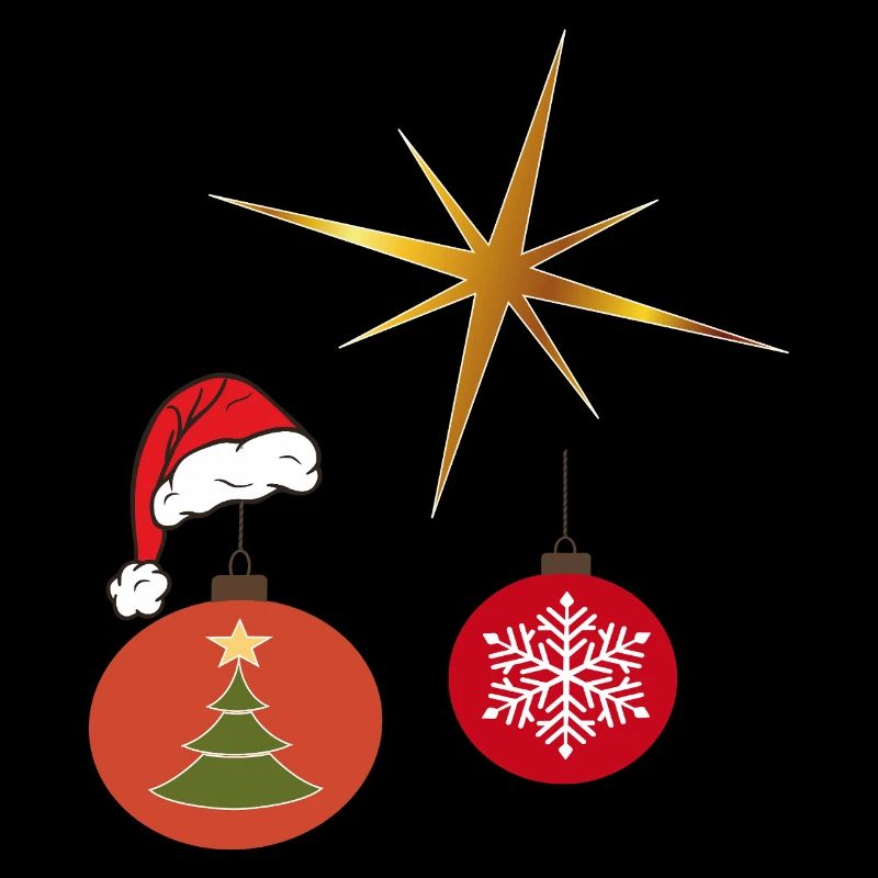 Weihnachtsstern und Weihnachtskugel