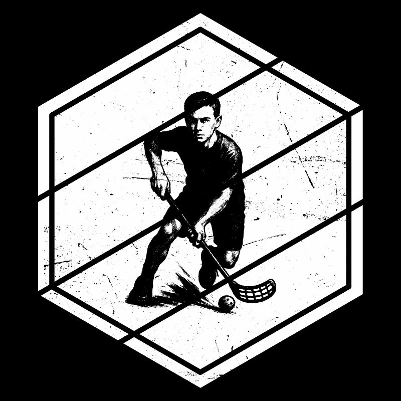 Conception de floorball pleine de caractère